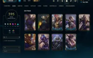 Esmeralda 4 com TODOS os Champs e 395 Skins +2 Raras