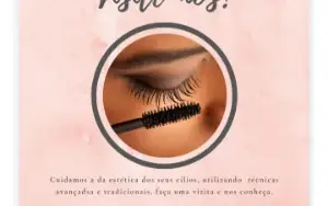 extensão de cílios com nossos templates editáveis no Canva!