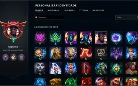 Conta League Of Legends  [Mestre] (ótima, único dono).