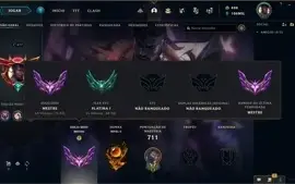 Conta League Of Legends  [Mestre] (ótima, único dono).