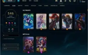 Conta diamante 1 -- 546 SKINS MMR ALTO