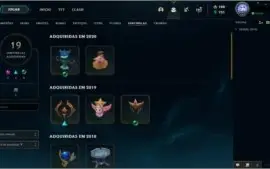Conta Gold IV, 309 Skins e Todos os champs praticamente