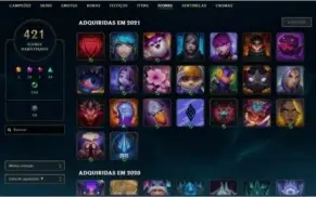 CONTA LEAGUE OF LEGENDS TOP