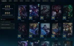 Conta Lol Platina 4 Lvl 584