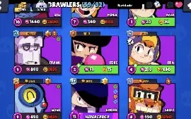 Conta brawl cheia de coisa