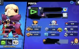 Conta brawl cheia de coisa