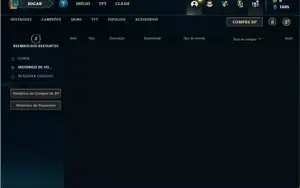Conta unranked com 5 Skins e 26 Champs