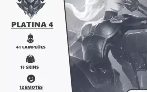 Conta LOL Platina IV 16 Skins 41 Champ - Pra Vender Rápido