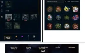 Conta LOL Platina IV 16 Skins 41 Champ - Pra Vender Rápido