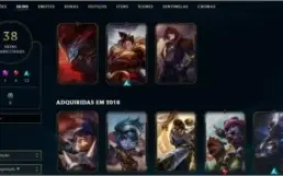 CONTA DE LOL DE 2018
