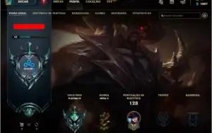 CONTA DE LOL PLATINA BARATA