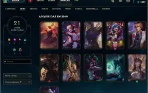 CONTA DE LOL PLATINA BARATA
