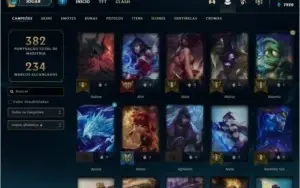 Conta LOL Ouro 2 - 115 skins