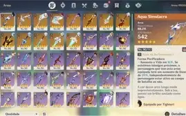 AR 59 com 45 personagens e 13 armas 5* e 113 tiros