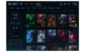 CONTA LOL COM MUITAS SKINS RARAS