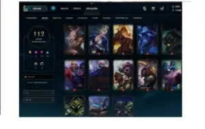 CONTA LOL COM MUITAS SKINS RARAS