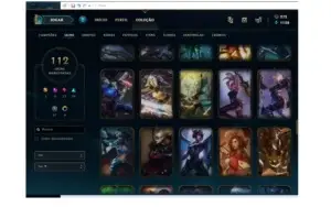 CONTA LOL COM MUITAS SKINS RARAS