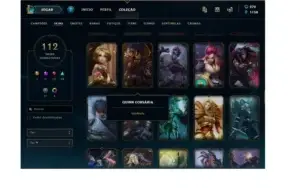 CONTA LOL COM MUITAS SKINS RARAS