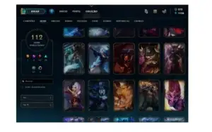 CONTA LOL COM MUITAS SKINS RARAS