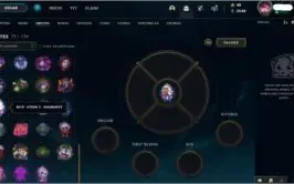 Skins Irelia e Evelynn de prestígio.