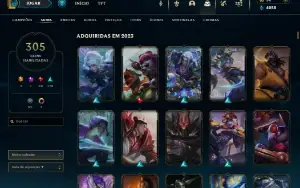 Vendo está conta de lol platina 2