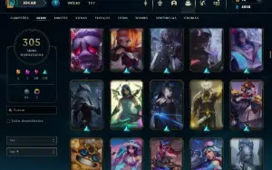 Vendo está conta de lol platina 2