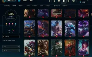 Vendo está conta de lol platina 2