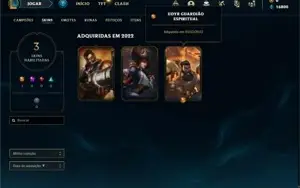 Conta Mestre com 26 Champs e 3 Skins ( 87 PDL )