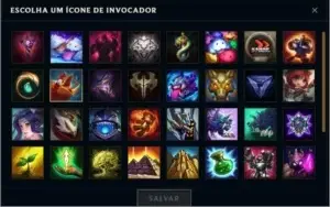 Conta Ouro V com 8 skins e 3 páginas de runa