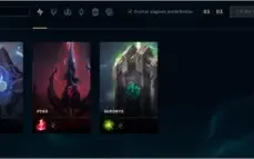 Conta Ouro V com 8 skins e 3 páginas de runa