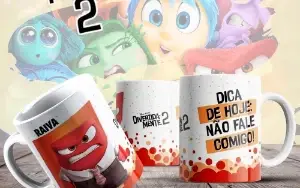 Sublimação Divertidamente 2 - Canecas Exclusivas