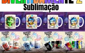 Sublimação Divertidamente 2 - Canecas Exclusivas