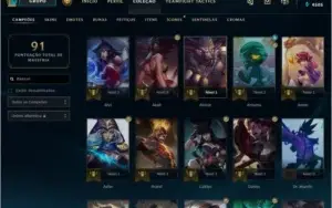 conta league of legends platina