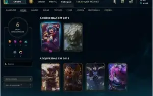 conta league of legends platina