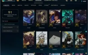 conta league of legends platina