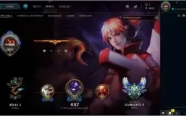 Conta LOL, Todos os Champion, 188 Skins, Elo Atual: Daimond5