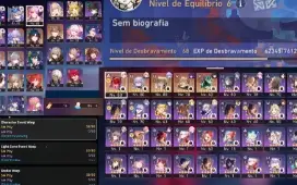 Conta STAR RAIL  com 9 PERSONAGENS 5*fu xuan/lynx/seele/wolf