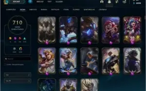 Conta Riot com 710 skins, platina IV + skins no valorant