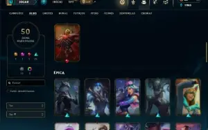 Unranked com 85 Champs e 50 Skins ( JG / ADC )