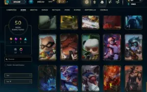 Unranked com 85 Champs e 50 Skins ( JG / ADC )