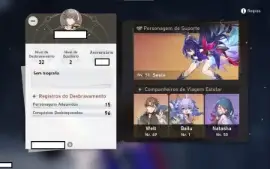 Honkai: Star Rail - Seele C1 + Arma Na Noite + Bailu + Welt