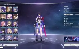 Honkai: Star Rail - Seele C1 + Arma Na Noite + Bailu + Welt