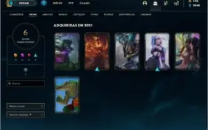 Conta platina 4 com 38 champs e 6 skins ( MAIN TOP / MID )