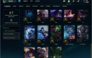 Conta platina 4 com 38 champs e 6 skins ( MAIN TOP / MID )
