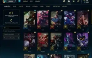 Conta platina 4 com 38 champs e 6 skins ( MAIN TOP / MID )