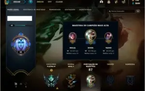 Conta platina 4 com 38 champs e 6 skins ( MAIN TOP / MID )