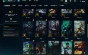 Conta platina 4 com 38 champs e 6 skins ( MAIN TOP / MID )