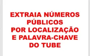 Extrator de Emails e Telefones Públicos do Tube - Lic. Anual