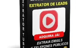 Extrator de Emails e Telefones Públicos do Tube - Lic. Anual