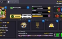 Conta 8ball pool levei 144  12 tacos lendário